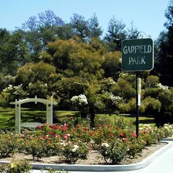 sign of Garfield park at Garfield park in south Pasadena